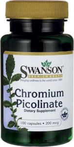 Chrom pikolinian 200mcg 100 kapsułek SWANSON