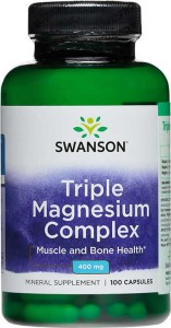 Kompleks magnez z trzech form 400mg Triple Magnesium Complex 100 kapsułek SWANSON