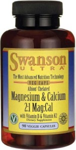 Albion chelat magnezu i wapnia z D-3 i K2 Albion Chelated Magnesium & Calcium with D3 & K2 90 kapsułek SWANSON
