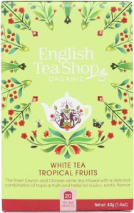 Biała herbata Tropical Fruits 20x2 g BIO 40 g English Tea Shop