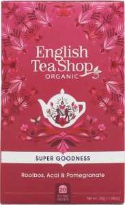 Herbatka ziołowa rooibos, acai i granat 20x1,5 g BIO 30 g English Tea Shop