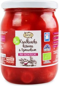 RZODKIEWKA KISZONA Z TYMIANKIEM BIO 500 g (250 g) - SĄTYRZ