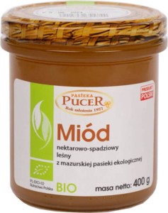 Miód nektarowo-spadziowy leśny BIO 400 g Pucer
