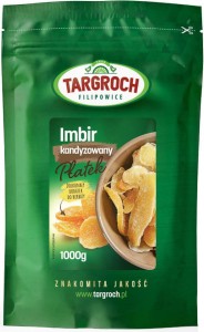 Imbir kandyzowany płatek 1000g Targroch