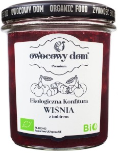 Konfitura wiśnia z imbirem BIO 300 g- OWOCOWY DOM