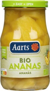ANANAS KAWAŁKI W LEKKIM SYROPIE BIO 350 g (190 g) - AARTS
