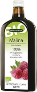 Malina sok 100% bez cukru BIO 500 ml Premium Rosa