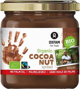 KREM Z ORZECHAMI LASKOWYMI I KAKAO BEZGLUTENOWY FAIR TRADE BIO 400 g - OXFAM