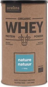 KONCENTRAT BIAŁKA SERWATKOWEGO BEZGLUTENOWY BIO 400 g - PURASANA