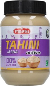 Tahini jasna active 100 % sezamu bez cukru 460 g Primavika