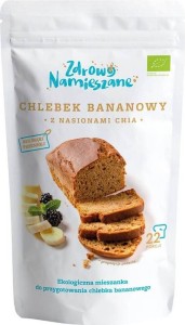 CHLEBEK BANANOWY Z NASIONAMI CHIA BIO 400 g - ZDROWO NAMIESZANE
