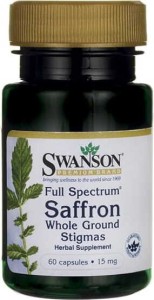 Szafran FS Saffron Whole Ground Stigmas 15mg 60 kapsułek SWANSON