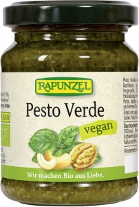 PESTO VERDE (Z BAZYLIĄ, ORZECHAMI WŁOSKIMI I NERKOWCA) BIO 120 g - RAPUNZEL