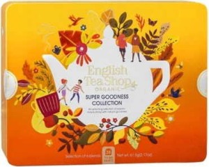 Zestaw herbatek Super Goodness Collection w ozdobnej puszce BIO 61,5 g English Tea Shop