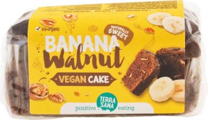 CIASTO BANANOWE Z ORZECHAMI WŁOSKIMI BIO 350 g - TERRASANA