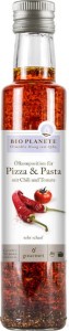 OLEJ DO PIZZY I MAKARONU O SMAKU CHILI I POMIDORA BIO 250 ml - BIO PLANETE
