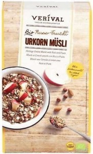 Musli z orzechami i owocami 325g EKO Verival