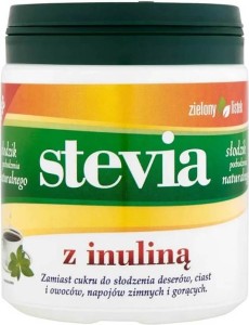 Słodzik z inuliną 140 g Stevia Zielony Listek