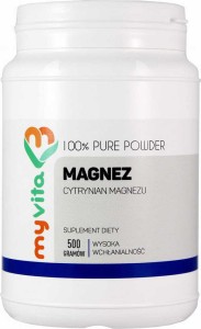 Cytrynian magnezu proszek 500g MyVita