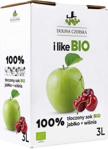 SOK JABŁKOWO - WIŚNIOWY NFC BIO 3 L - DOLINA CZERSKA