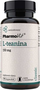 L- teanina 150mf L-theanine 90 kapsułek PharmoVit