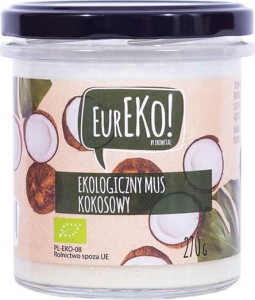 Mus kokosowy BIO 270 g Eureko