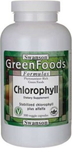 Chlorofil Chlorophyll 60mg 300 kapsułek SWANSON