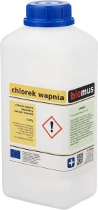 Chlorek wapnia bezwodny czysty Calcium chloride CaCl2 1kg BIOMUS