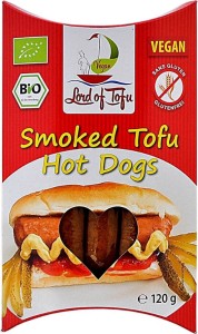 PARÓWKI WEGAŃSKIE Z TOFU BEZGLUTENOWE BIO 120 g - LORD OF TOFU