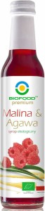 SYROP MALINA Z AGAWĄ BIO 250 ml - BIO FOOD