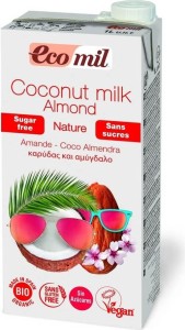 Napój kokosowy z migdałami bez cukru BIO 1 l Ecomil