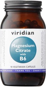 Magnez z B-6 magnesium citrate with B6 90 kapsułek Viridian