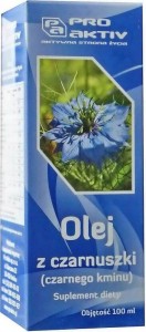 Olej z czarnuszki czarnego kminu 100ml Pro Aktiv