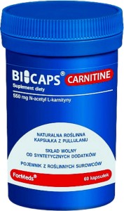 Bicaps Carnitine N-acetyl L-karnityna 60 kapsułek ForMeds