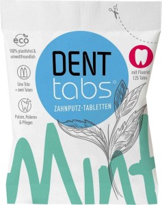 TABLETKI DO CZYSZCZENIA ZĘBÓW Z FLUOREM 125 szt - DENT TABS