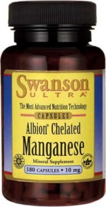 Albion chelat manganu 10mg 180 kapsułek SWANSON