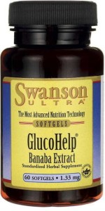 GlucoHelp Banaba extract 1,33mg 60 kaps SWANSON