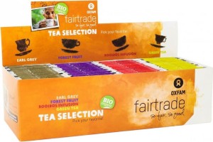 HERBATKI MIX (EARL GREY, OWOCE LEŚNE, ROOIBOS, ZIELONA HERBATA) FAIR TRADE BIO (4 x 25 x 1,8 g) - OXFAM