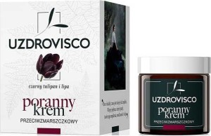 Krem do twarzy przeciwzmarszczkowy na dzień czarny tulipan i lipa 50 ml - Uzdrovisco