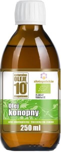 OLEJ Z KONOPI TŁOCZONY NA ZIMNO BIO 250 ml - ZŁOTO POLSKIE
