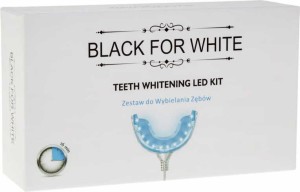 ZESTAW DO WYBIELANIA ZĘBÓW Z LAMPĄ LED - BLACK FOR WHITE