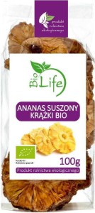 Ananas suszony krążki 100g EKO Bio Life