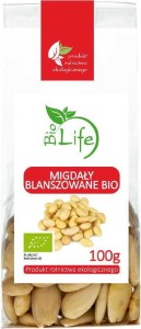 Migdały blanszowane 100g EKO Bio Life
