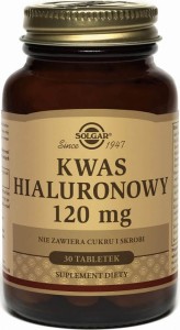 Kwas hialuronowy 120mg 30 tabletek Solgar