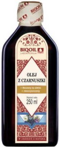 Olej z czarnuszki czarnego kminu tłoczony na zimno nierafinowany 250ml BIOOIL