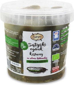 OGÓRKI SĄTYSKIE KISZONE BIO 1,1 kg (700 g) (WIADERKO) - SĄTYRZ