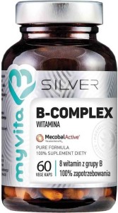 B-complex 8 witamin z grupy B 60 kapsułek MyVita Silver Pure