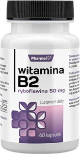 Witamina B2 Ryboflawina B-2 50 mg 60 kapsułek PharmoVit