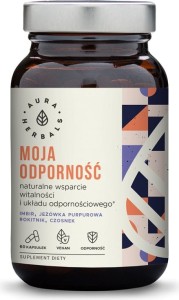 Moja odporność wsparcie witalności i układu odpornościowego 60 kapsułek 52 g Aura Herbals