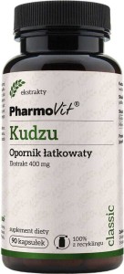 Kudzu Opornik łatkowaty ekstrakt 400 mg 90 kapsułek PharmoVit